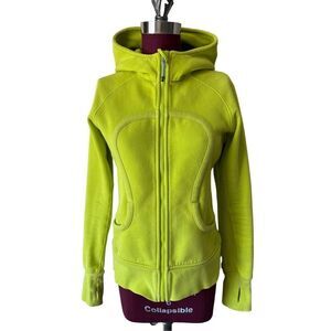 Lululemon Scuba Hoodie II Antidote Neon Green size 8